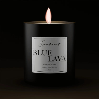 Blue Lava Candle