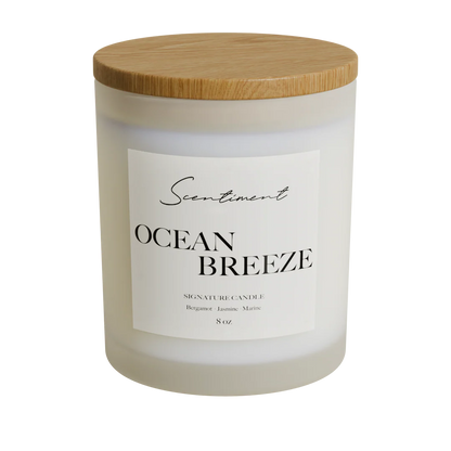 Ocean Breeze Frosted Candle
