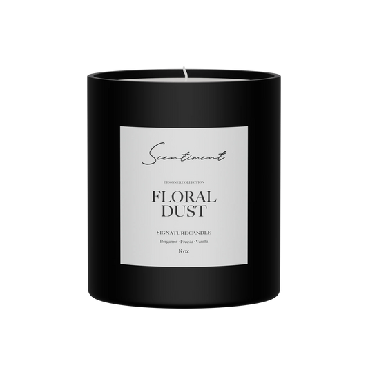 Floral Dust Candle