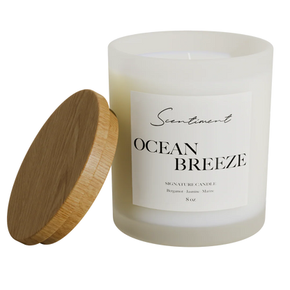 Ocean Breeze Frosted Candle